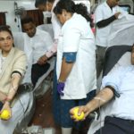 Isha Koppikar Joins Blood Donation Drive Organized by Dr. Santosh Pandey