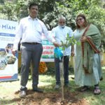 Nitu Joshi of Miam Charitable Trust and Jeetendra Pardeshi of BMC Plant Trees on World Environment Day